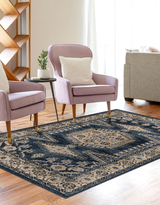 Dark Blue 2' 2 x 3' 1 Utopia Rectangle Area Rug Traditional Vintage Persian Inspired Vivid Color Durable Carpet for Unique Interiors for Sale at Rug Engine