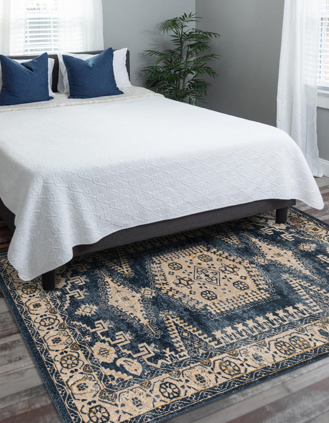 Dark Blue 2' 2 x 3' 1 Utopia Rectangle Area Rug Traditional Vintage Persian Inspired Vivid Color Durable Carpet for Unique Interiors for Sale at Rug Engine