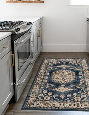 Dark Blue 2' 2 x 3' 1 Utopia Rectangle Area Rug Traditional Vintage Persian Inspired Vivid Color Durable Carpet for Unique Interiors for Sale at Rug Engine