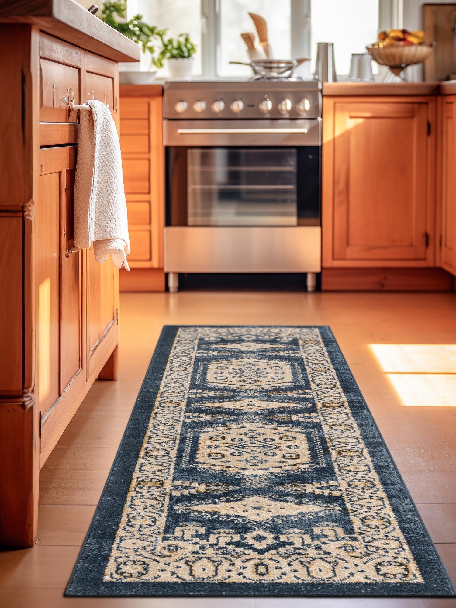 Dark Blue 2' x 6' 1 Utopia Runner Area Rug Traditional Vintage Persian Inspired Vivid Color Durable Carpet for Unique Interiors for Sale at Rug Engine