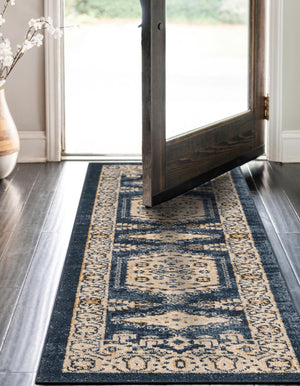 Dark Blue 2' x 6' 1 Utopia Runner Area Rug Traditional Vintage Persian Inspired Vivid Color Durable Carpet for Unique Interiors for Sale at Rug Engine