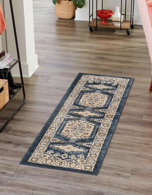 Dark Blue 2' x 6' 1 Utopia Runner Area Rug Traditional Vintage Persian Inspired Vivid Color Durable Carpet for Unique Interiors for Sale at Rug Engine