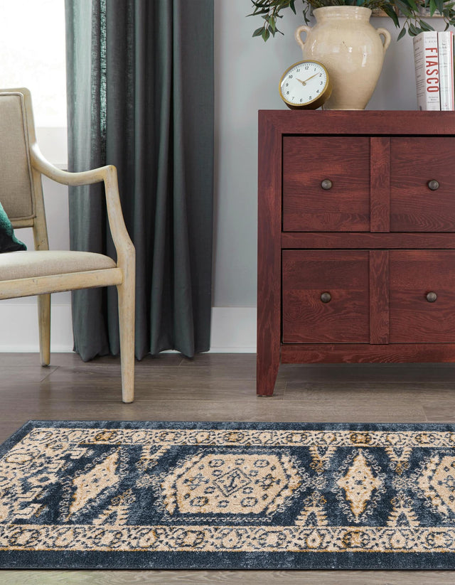 Dark Blue 2' x 6' 1 Utopia Runner Area Rug Traditional Vintage Persian Inspired Vivid Color Durable Carpet for Unique Interiors for Sale at Rug Engine