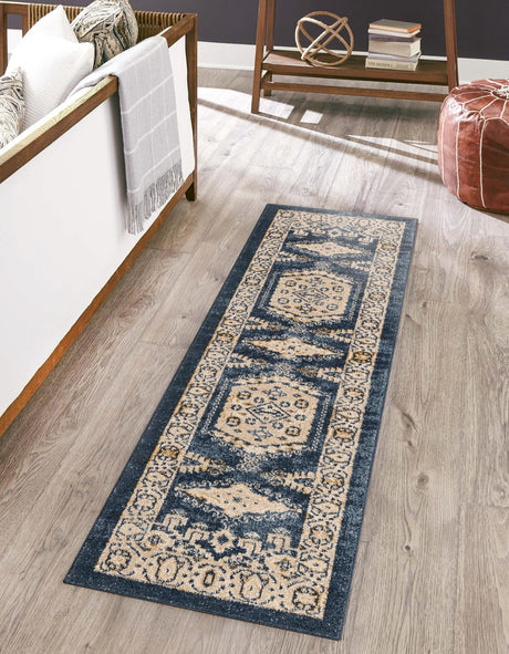 Dark Blue 2' x 6' 1 Utopia Runner Area Rug Traditional Vintage Persian Inspired Vivid Color Durable Carpet for Unique Interiors for Sale at Rug Engine
