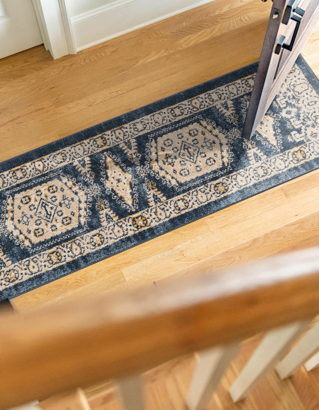 Dark Blue 2' x 6' 1 Utopia Runner Area Rug Traditional Vintage Persian Inspired Vivid Color Durable Carpet for Unique Interiors for Sale at Rug Engine