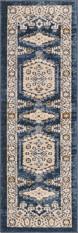 Dark Blue 2' x 6' 1 Utopia Runner Area Rug Traditional Vintage Persian Inspired Vivid Color Durable Carpet for Unique Interiors for Sale at Rug Engine