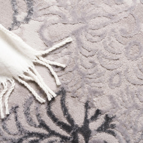 Gray 4' 1 x 4' 1 Aberdeen Round Area Rug 60% Polypropylene & 40% Polyester Living Dining Office Room Carpet for Sale at Rug Engine