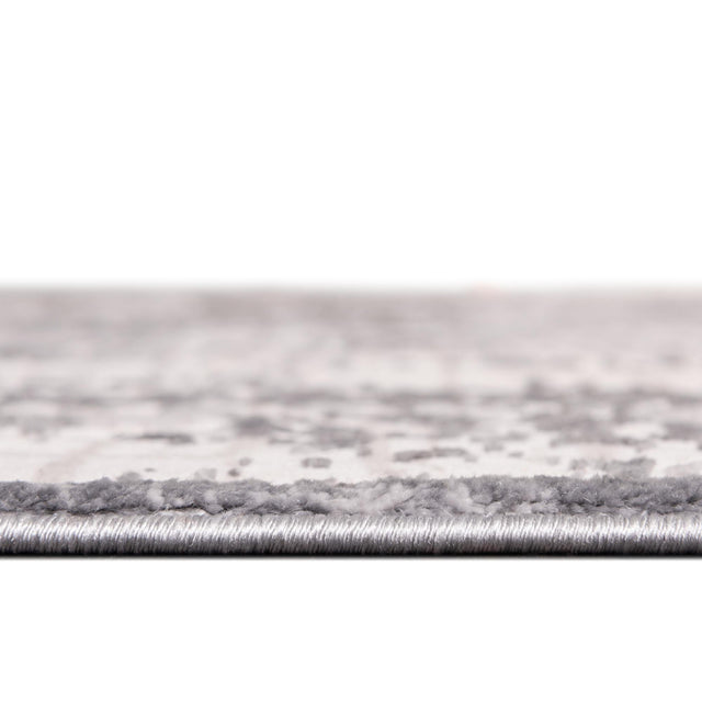 Gray 5' 3 x 5' 3 Aberdeen Round Area Rug 60% Polypropylene & 40% Polyester Living Dining Office Room Carpet for Sale at Rug Engine