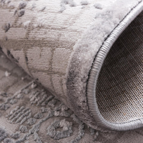 Gray 5' 3 x 5' 3 Aberdeen Round Area Rug 60% Polypropylene & 40% Polyester Living Dining Office Room Carpet for Sale at Rug Engine