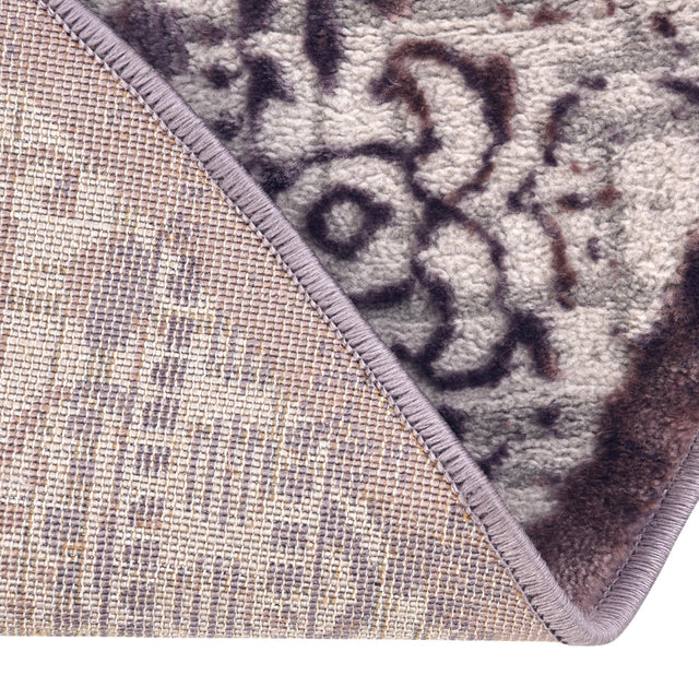 Violet 5' 3 x 5' 3 Aberdeen Round Area Rug 60% Polypropylene & 40% Polyester Living Dining Office Room Carpet for Sale at Rug Engine