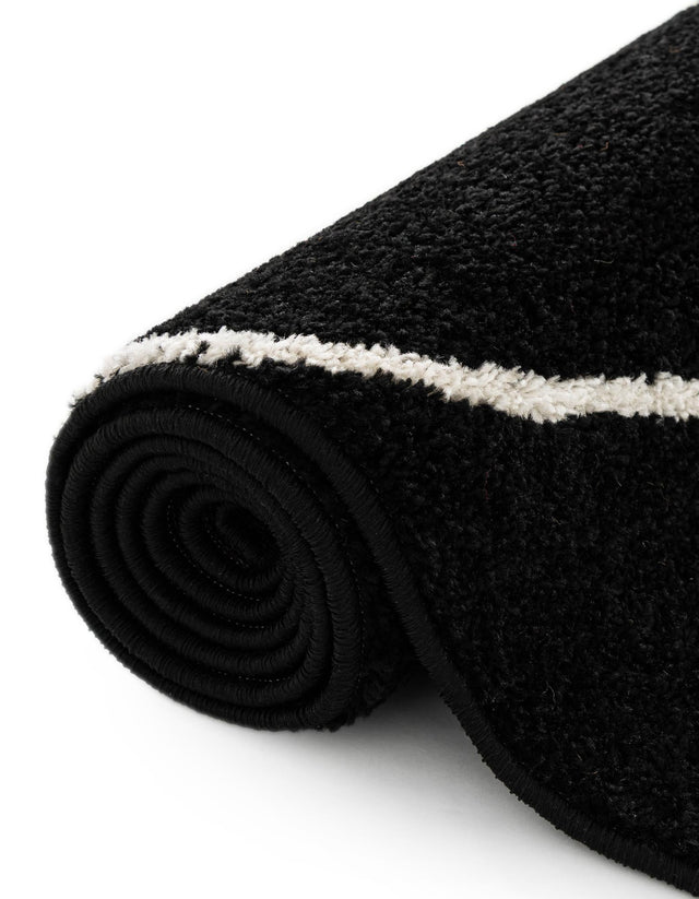 Black 2' x 3' 1 Trellis Frieze Rectangle Area Rug Geometric Modern Unique Stain Resistant Easy Clean Carpet for Living, Dining, Bedrooms, Office for Sale at Rug Engine
