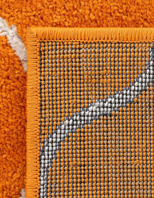 Orange 2' x 6' 1 Trellis Frieze Runner Area Rug Geometric Modern Unique Stain Resistant Easy Clean Carpet for Living, Dining, Bedrooms, Office for Sale at Rug Engine