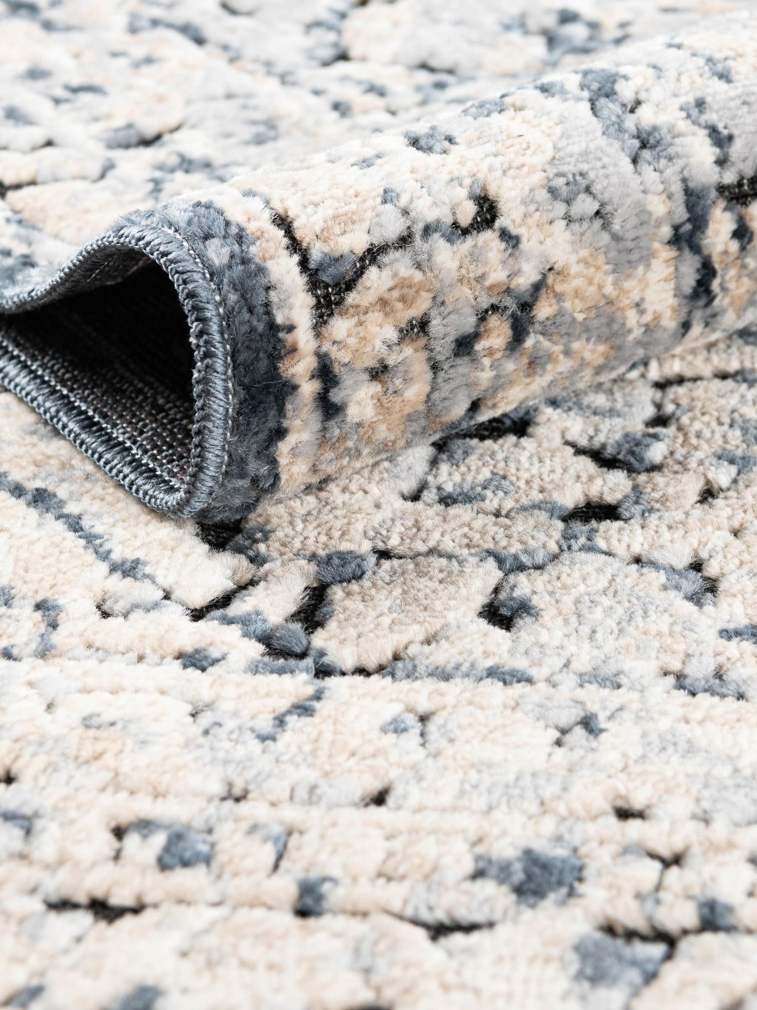 Navy Blue 4' 1 x 6' 1 Chateau Rectangle Area Rug 85% Polypropylene & 15% Chenille With Cotton Backing Traditional Vintage Distressed Carpet for Classical Interior Design Decorating for Sale at Rug Engine