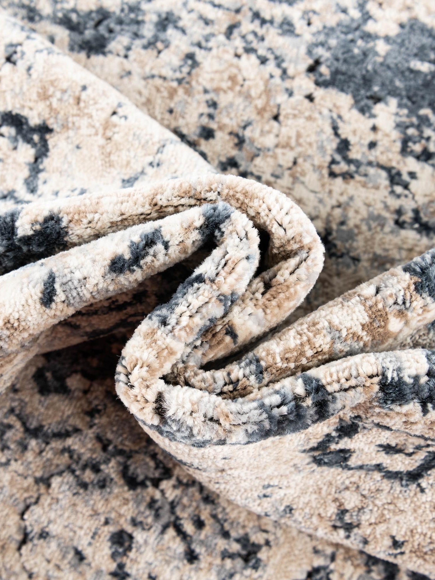 Navy Blue 9' x 12' Chateau Rectangle Area Rug 85% Polypropylene & 15% Chenille With Cotton Backing Traditional Vintage Distressed Carpet for Classical Interior Design Decorating for Sale at Rug Engine