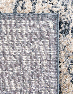 Navy Blue 6' 1 x 9' Chateau Rectangle Area Rug 85% Polypropylene & 15% Chenille With Cotton Backing Traditional Vintage Distressed Carpet for Classical Interior Design Decorating for Sale at Rug Engine
