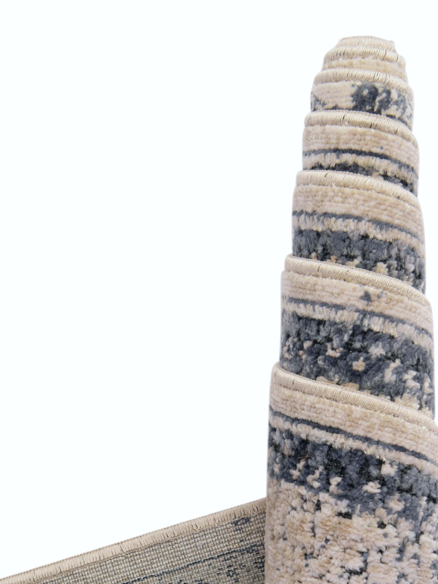 Ivory 2' 2 x 3' Chateau Rectangle Area Rug 85% Polypropylene & 15% Chenille With Cotton Backing Traditional Vintage Distressed Carpet for Classical Interior Design Decorating for Sale at Rug Engine