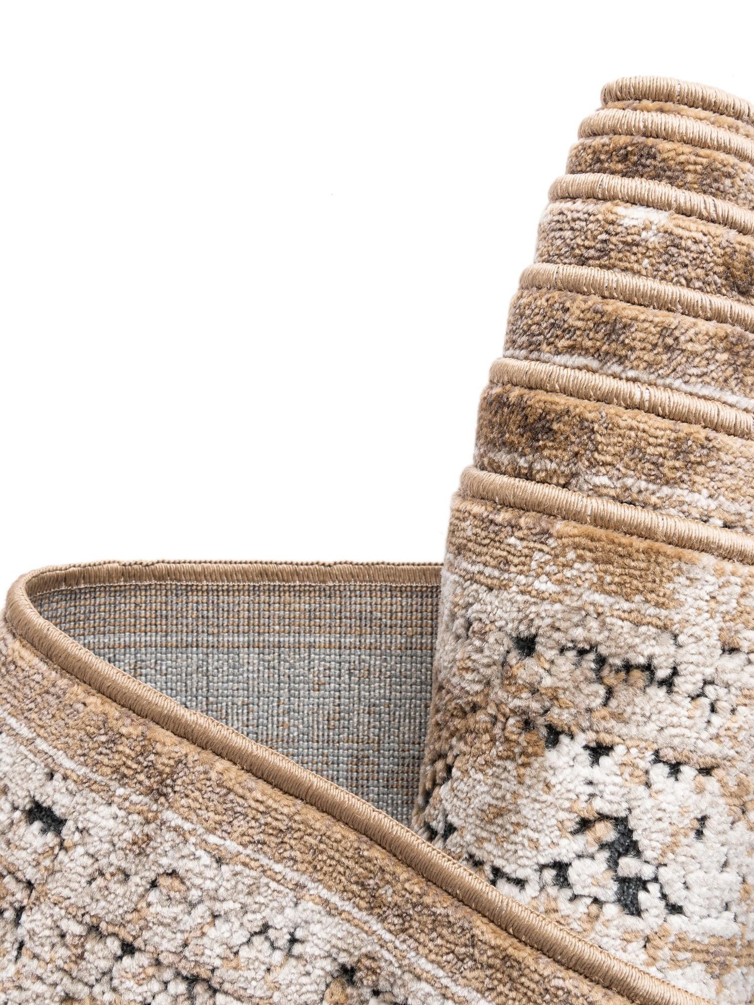 Khaki 10' x 14' 5 Chateau Rectangle Area Rug 85% Polypropylene & 15% Chenille With Cotton Backing Traditional Vintage Distressed Carpet for Classical Interior Design Decorating for Sale at Rug Engine