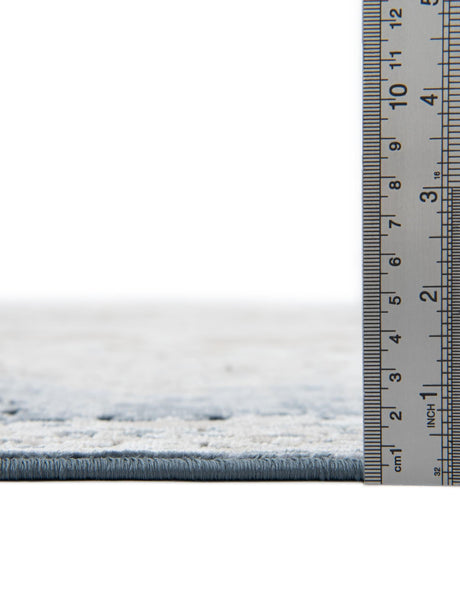 Slate Blue 10' x 14' 5 Chateau Rectangle Area Rug 85% Polypropylene & 15% Chenille With Cotton Backing Traditional Vintage Distressed Carpet for Classical Interior Design Decorating for Sale at Rug Engine