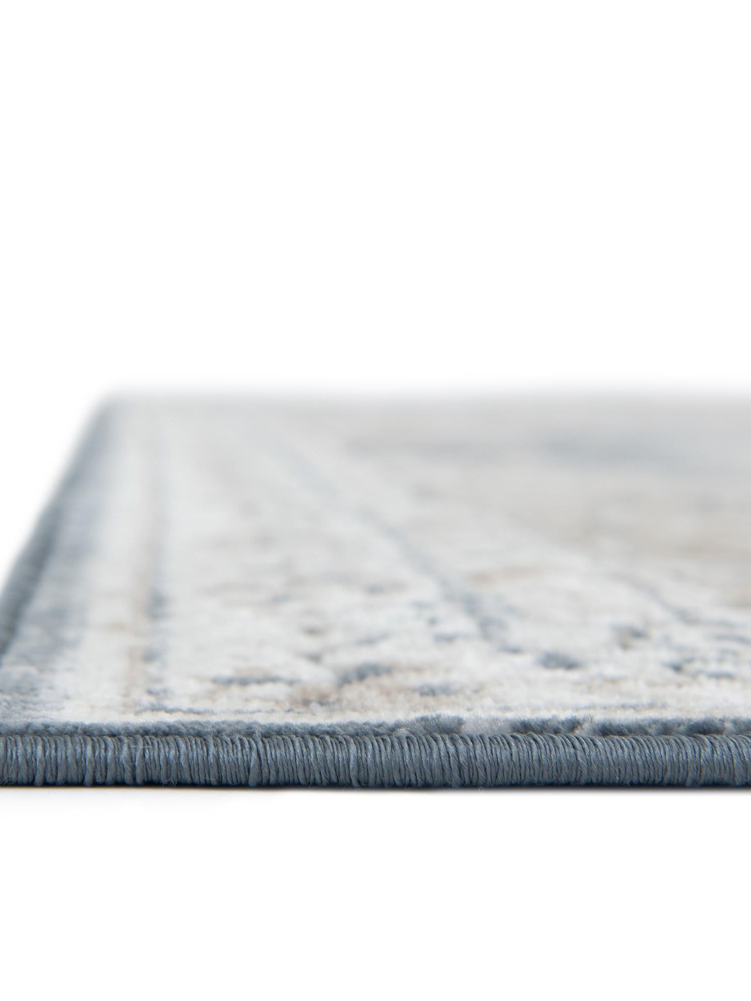 Slate Blue 5' 3 x 8' Chateau Rectangle Area Rug 85% Polypropylene & 15% Chenille With Cotton Backing Traditional Vintage Distressed Carpet for Classical Interior Design Decorating for Sale at Rug Engine