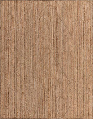 Natural 9' x 12' 2 Braided Jute Rectangle Rug