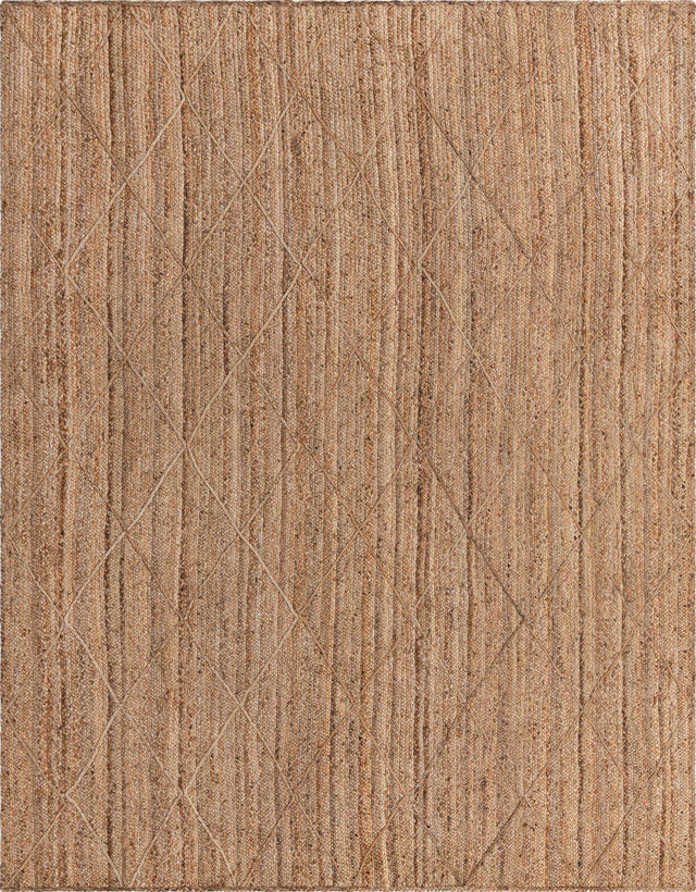 Natural 9' x 12' 2 Braided Jute Rectangle Rug
