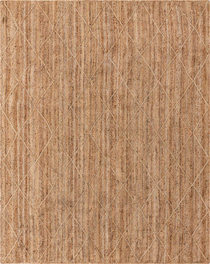 Natural 8' x 10' Braided Jute Rectangle Rug
