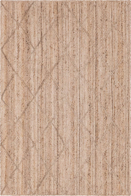 Natural 6' 1 x 9' Braided Jute Rectangle Rug
