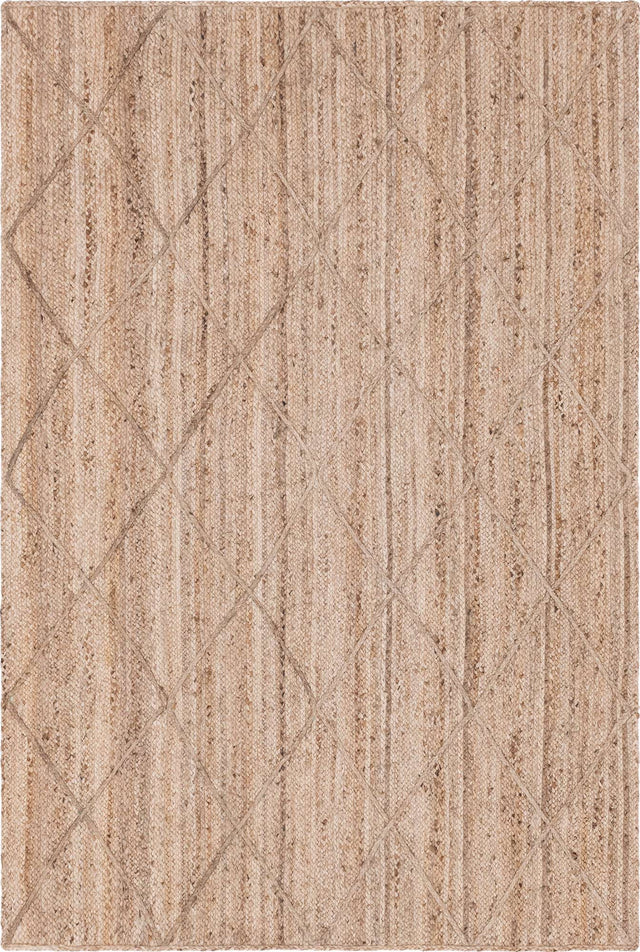 Natural 6' 1 x 9' Braided Jute Rectangle Rug