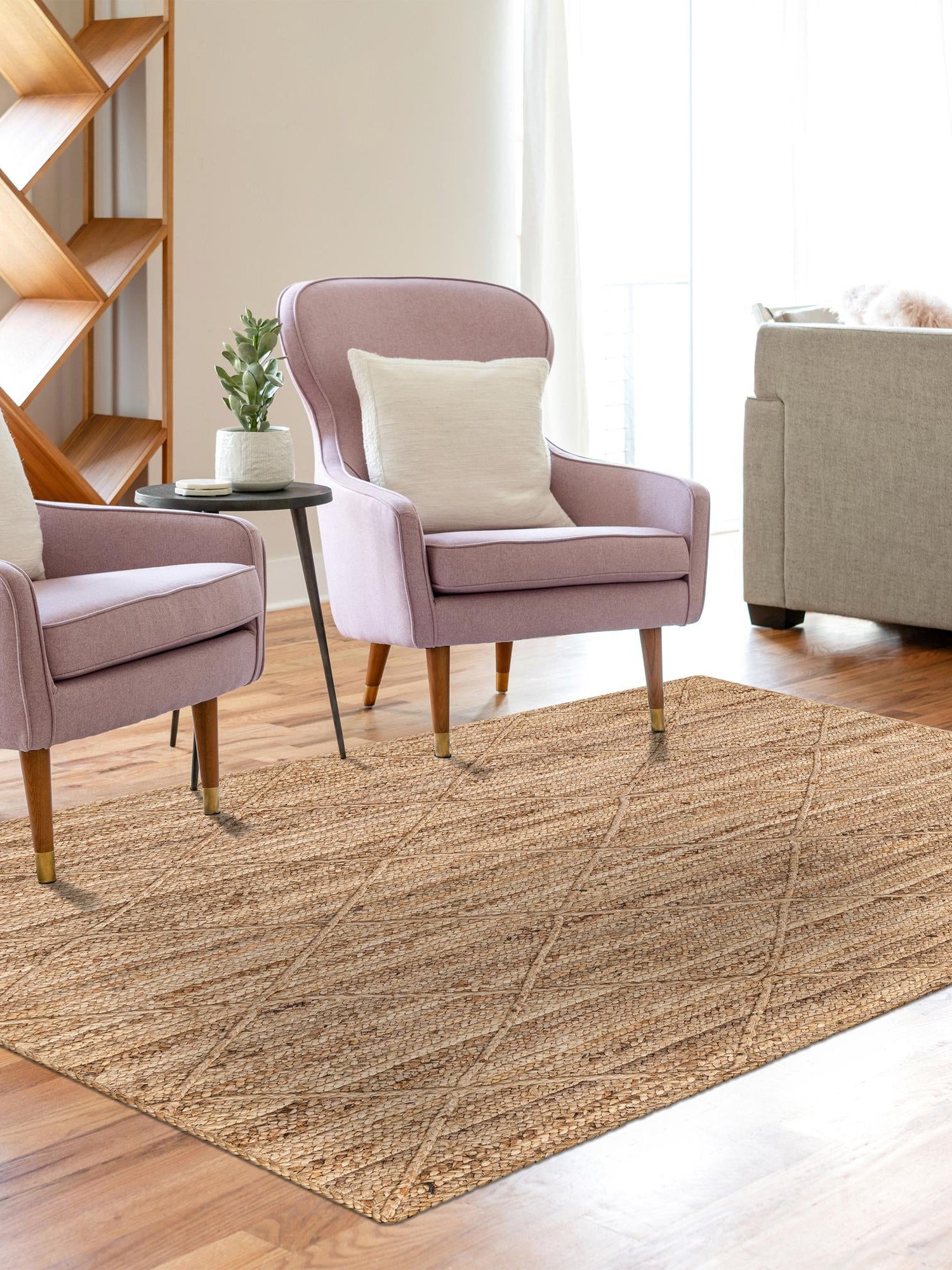 Natural 5' 1 x 8' Braided Jute Rectangle Area Rug 100% Jute Hand Braided Natural Eco-Friendly Boho Style Carpet for Living Rooms Dining Office Space Dorms for Sale at Rug Engine