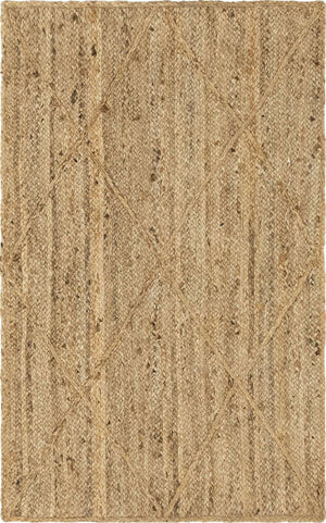 Natural 3' 3 x 5' 1 Braided Jute Rectangle Rug
