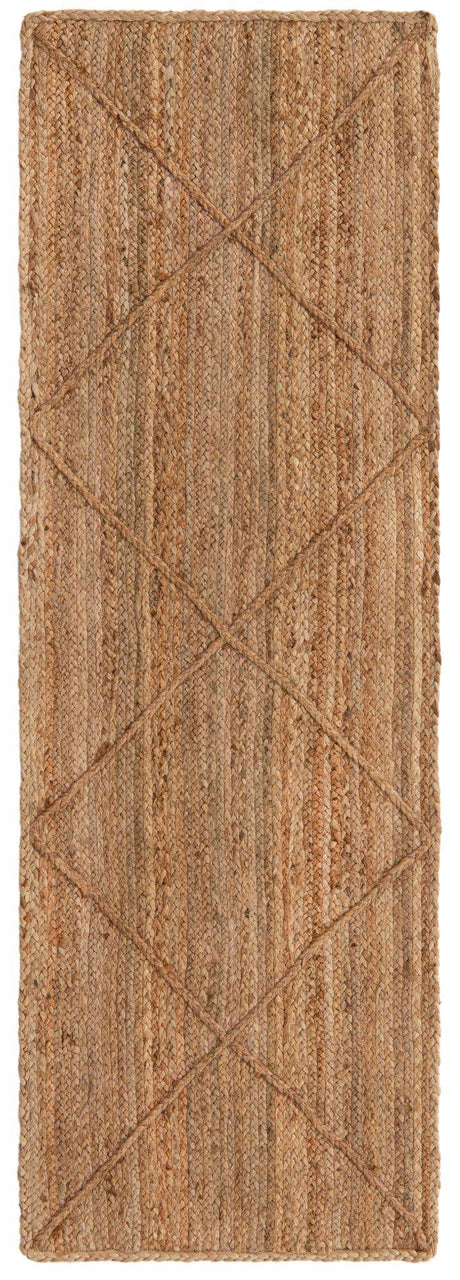 Natural 2' 2 x 6' 1 Braided Jute Runner Rug