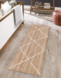 White 2' 2 x 6' 1 Braided Jute Runner Rug