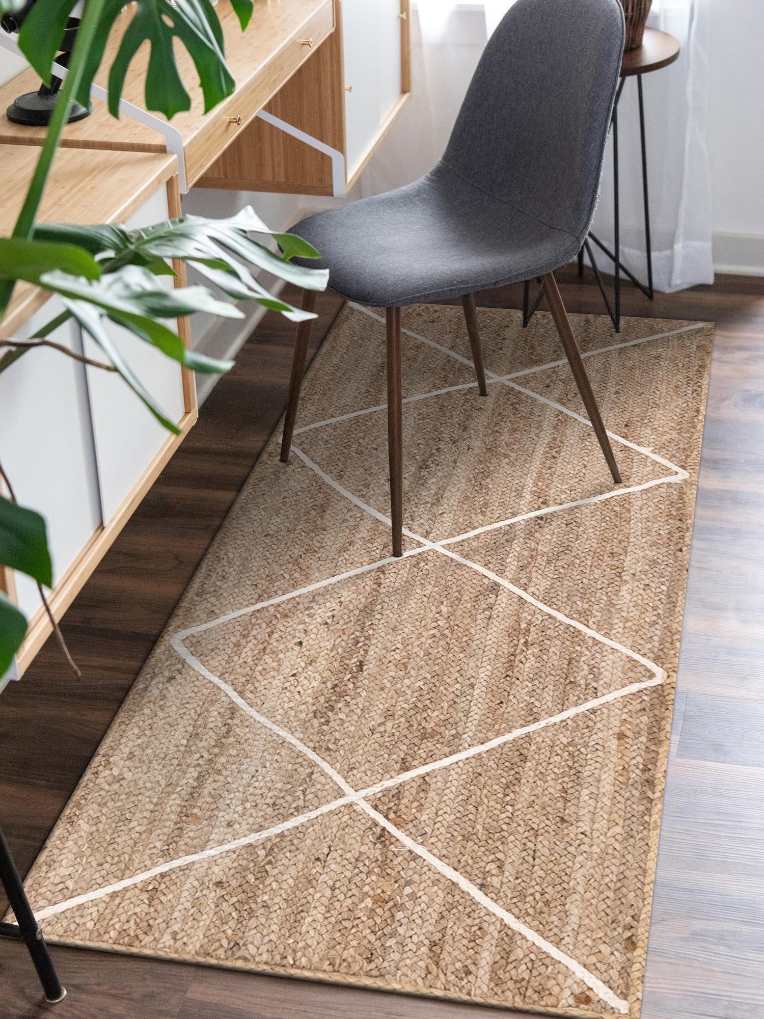 White 2' 2 x 8' 2 Braided Jute Runner Area Rug 100% Jute Hand Braided Natural Eco-Friendly Boho Style Carpet for Living Rooms Dining Office Space Dorms for Sale at Rug Engine
