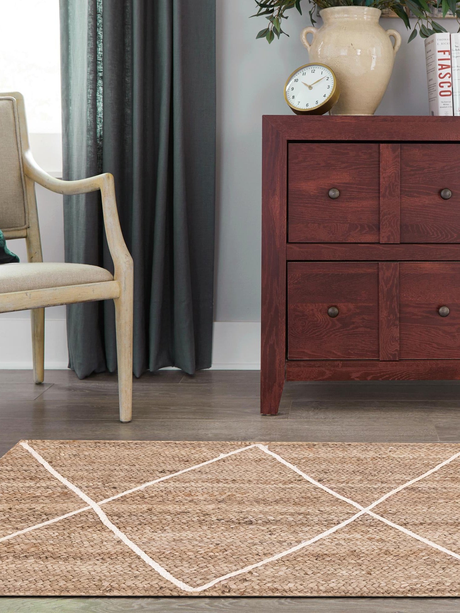 White 2' 2 x 8' 2 Braided Jute Runner Area Rug 100% Jute Hand Braided Natural Eco-Friendly Boho Style Carpet for Living Rooms Dining Office Space Dorms for Sale at Rug Engine