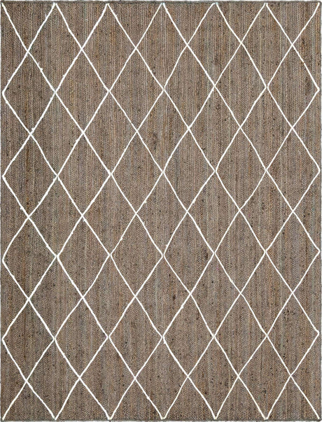 Gray 8' x 11' Braided Jute Rectangle Rug