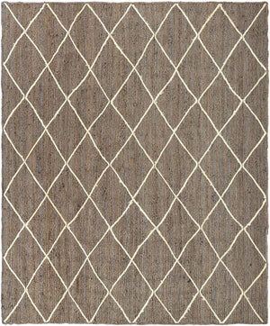 Gray 8' x 10' Braided Jute Rectangle Rug