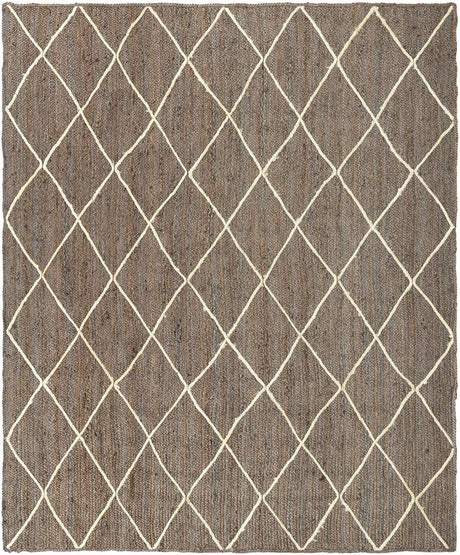 Gray 8' x 10' Braided Jute Rectangle Rug
