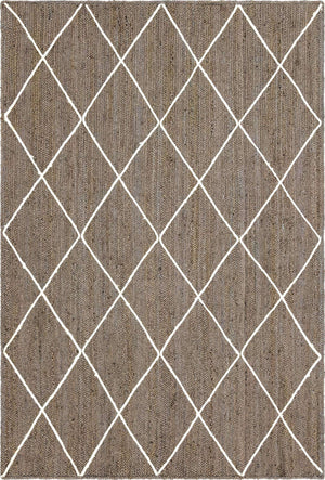 Gray 6' 1 x 9' Braided Jute Rectangle Rug