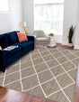Gray 8' x 10' Braided Jute Rectangle Rug