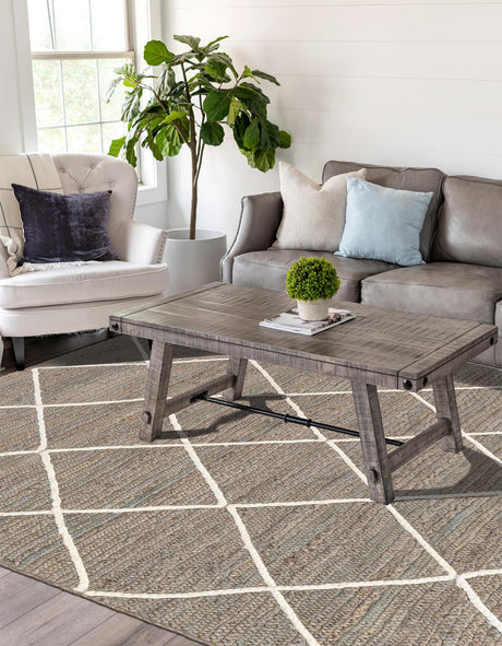Gray 3' 3 x 5' 1 Braided Jute Rectangle Area Rug 100% Jute Hand Braided Natural Eco-Friendly Boho Style Carpet for Living Rooms Dining Office Space Dorms for Sale at Rug Engine