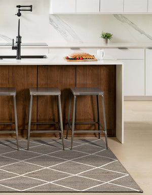 Gray 3' 3 x 5' 1 Braided Jute Rectangle Rug