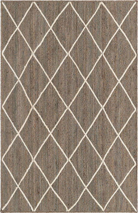 Gray 5' 1 x 8' Braided Jute Rectangle Rug