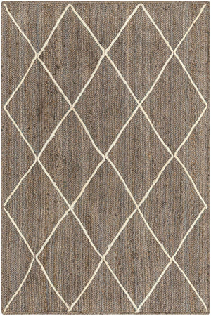 Gray 4' 1 x 6' 1 Braided Jute Rectangle Rug