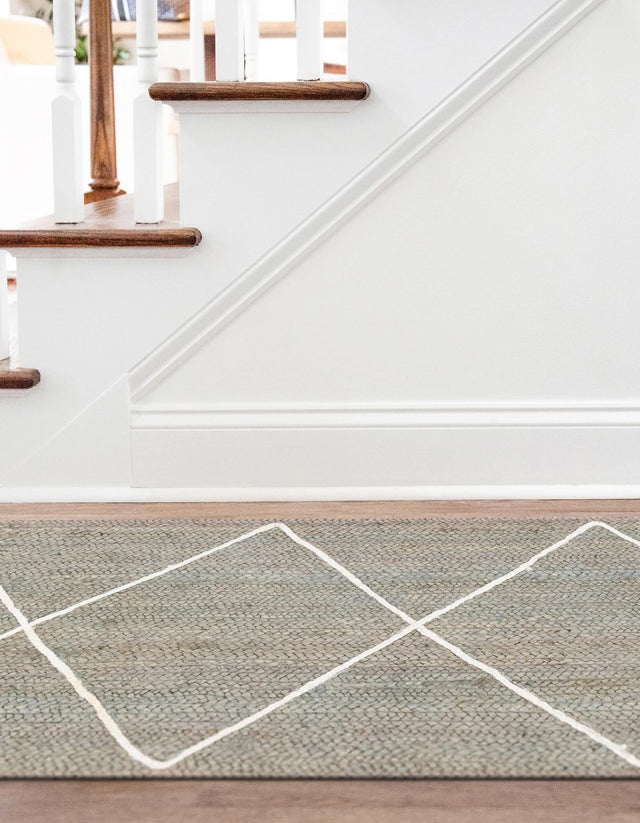 Gray 2' 2 x 8' 2 Braided Jute Runner Rug