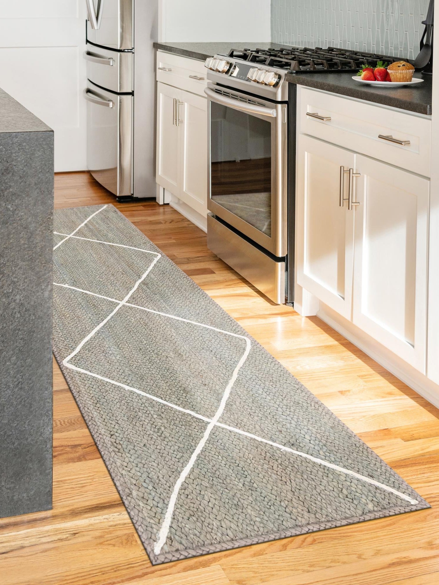 Gray 2' 2 x 6' 1 Braided Jute Runner Area Rug 100% Jute Hand Braided Natural Eco-Friendly Boho Style Carpet for Living Rooms Dining Office Space Dorms for Sale at Rug Engine