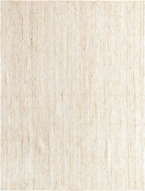Ivory 8' x 11' Braided Jute Rectangle Rug