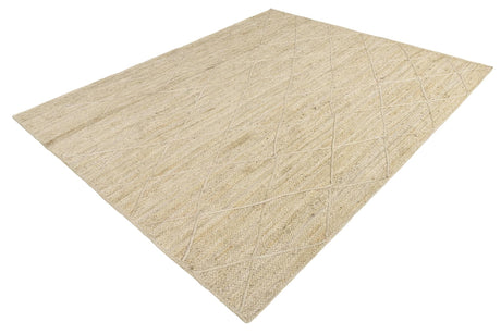 Ivory 8' x 10' Braided Jute Rectangle Area Rug 100% Jute Hand Braided Natural Eco-Friendly Boho Style Carpet for Living Rooms Dining Office Space Dorms for Sale at Rug Engine