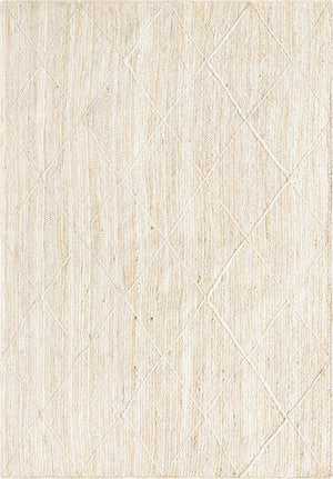 Ivory 6' 1 x 9' Braided Jute Rectangle Rug