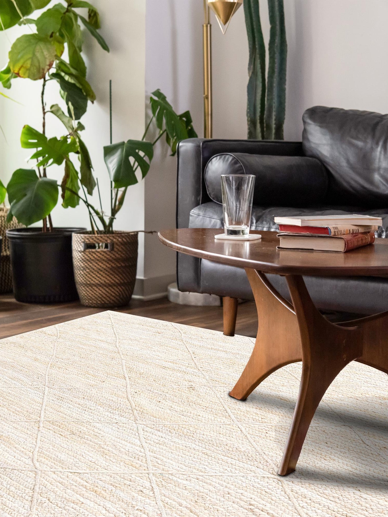 Ivory 3' 3 x 5' 1 Braided Jute Rectangle Area Rug 100% Jute Hand Braided Natural Eco-Friendly Boho Style Carpet for Living Rooms Dining Office Space Dorms for Sale at Rug Engine