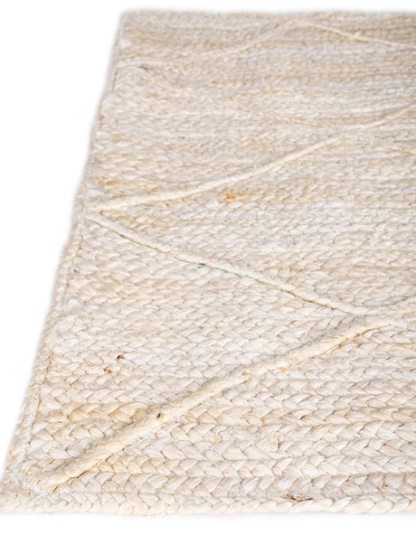 Ivory 8' x 10' Braided Jute Rectangle Area Rug 100% Jute Hand Braided Natural Eco-Friendly Boho Style Carpet for Living Rooms Dining Office Space Dorms for Sale at Rug Engine